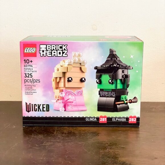 LEGO 40794 Brickheadz Wicked Elphaba & Glinda Figures NIB New in Hand - Picture 1 of 13